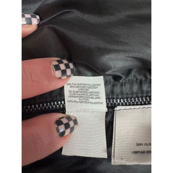 EUC Rachel Rachel Roy Women's Blazer Jacket Black Size 14 Collarless - Picture 8 of 8